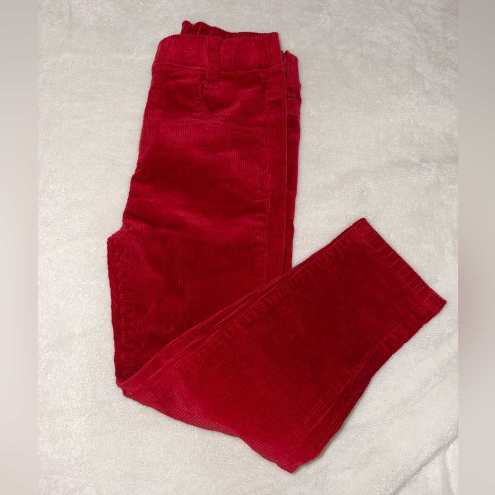 George Hats Vibrant Red Corduroy Kids Bottoms